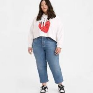 Levi's Wedgie Straight Fit A09770003 Button Fly Jeans NWT